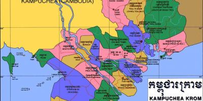 Карта на kampuchea